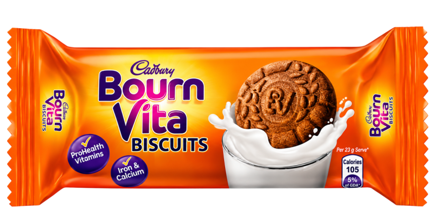 Cadbury Bournvita Chocolate Biscuits Pack Transparent PNG