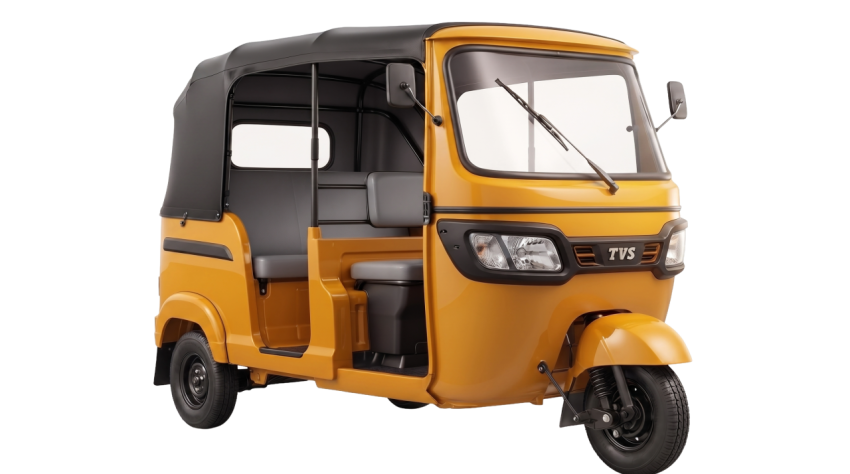 Yellow Auto Rickshaw PNG Transparent Background | Three Wheeler Vehicle
