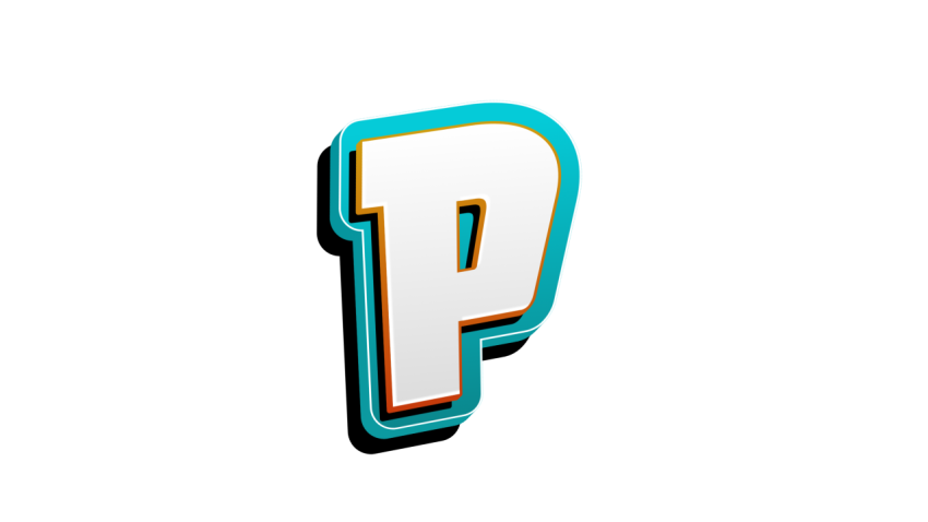 letter P logo design PNG