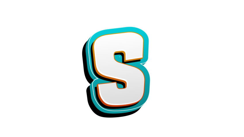 letter S logo design PNG