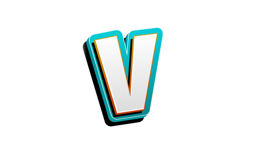 letter V logo design PNG