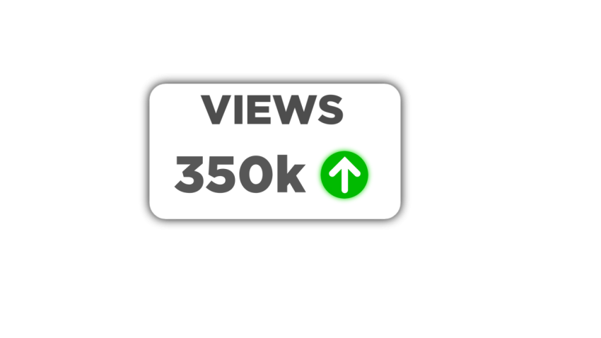 350k Views text Box PNG image