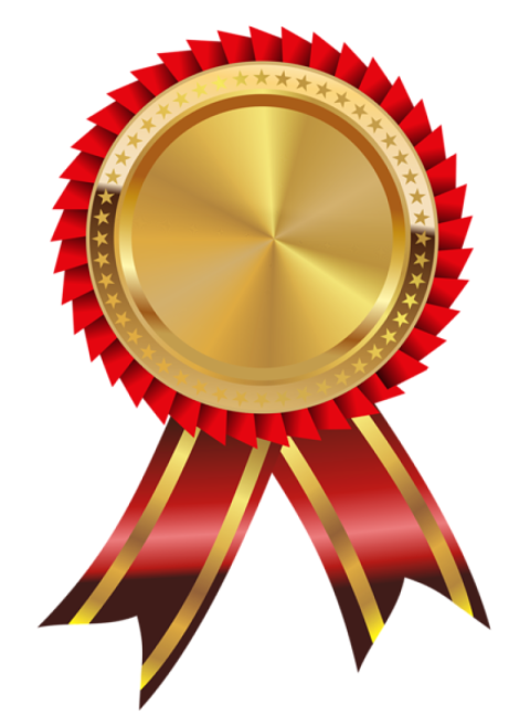 Gold ribbon award design