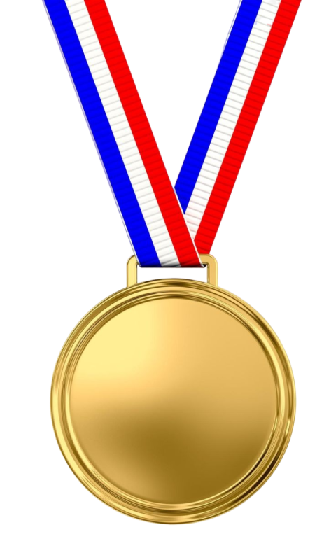 Gold medal design PNG