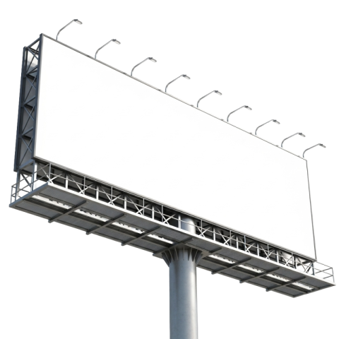 Blank Outdoor Billboard Advertising Sign