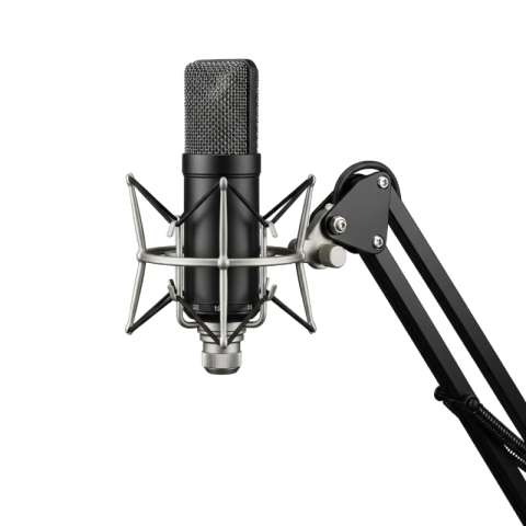 Clean Minimal Podcast Microphone PNG