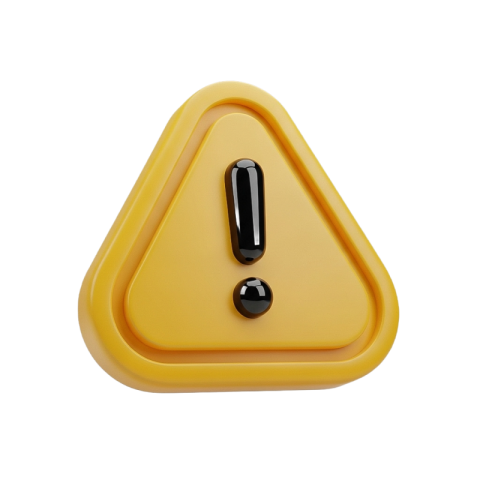 Yellow Warning Triangle Alert Icon