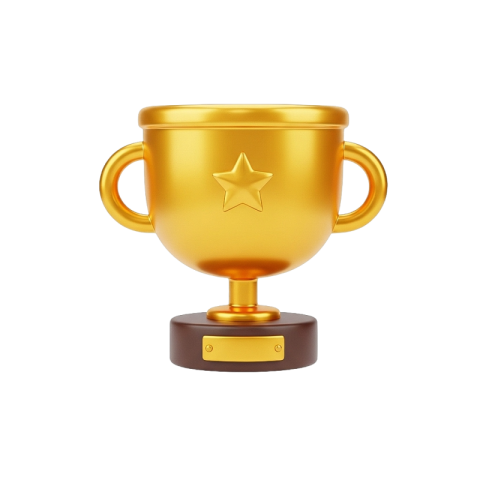Golden Trophy Cup Award Icon