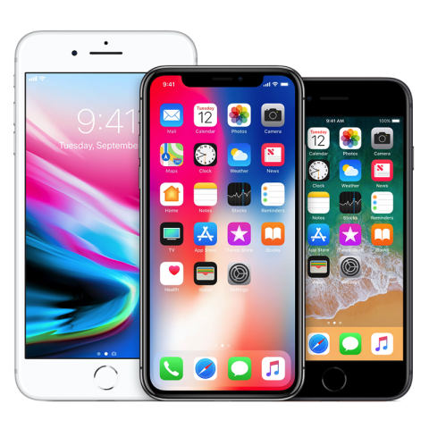 Smartphones iphone 8 plus iphone x