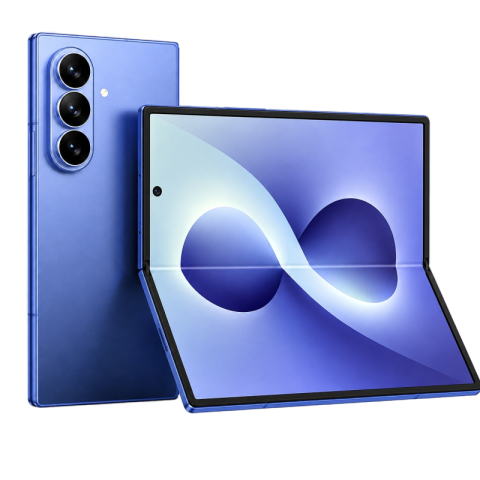 Samsung Galaxy Z Fold Opened Display Transparent PNG
