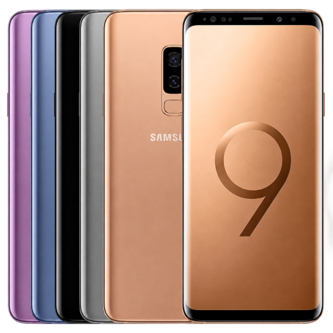 Samsung Galaxy S9 Smartphone Color Variants Transparent PNG