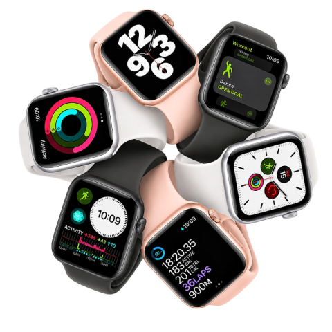 Apple Watch Collaged Display Transparent PNG