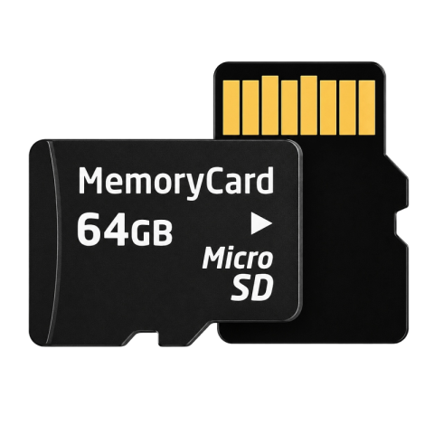 64GB Micro SD Card with Adapter Transparent PNG