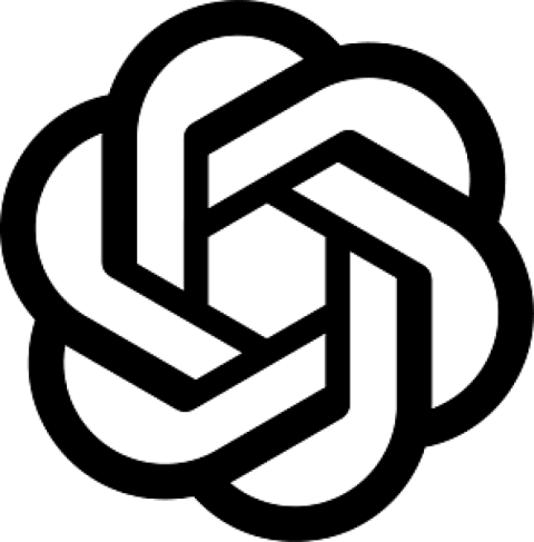 Chartgpt black logo icon