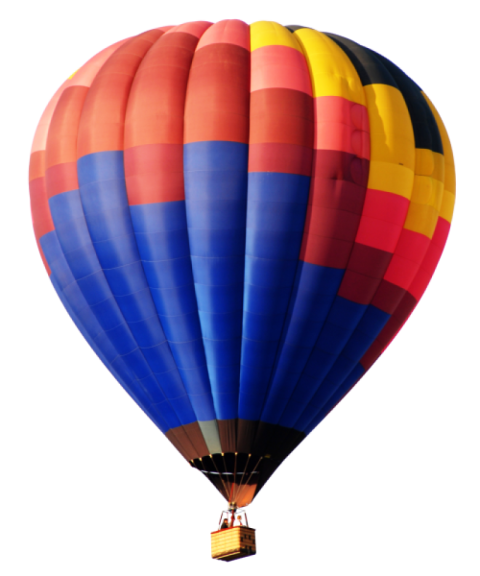 Hot air balloon PNG image