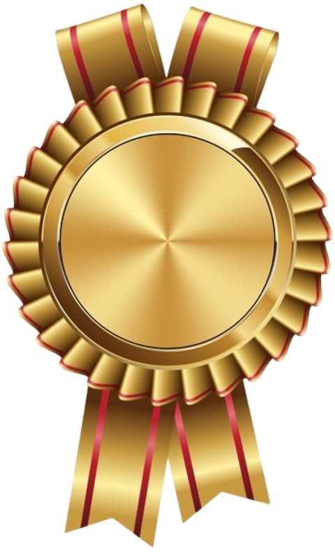 Gold cycle award PNG image