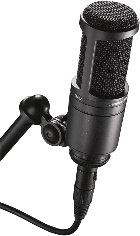 High-Quality Audio Recording Microphone on Transparent PNG