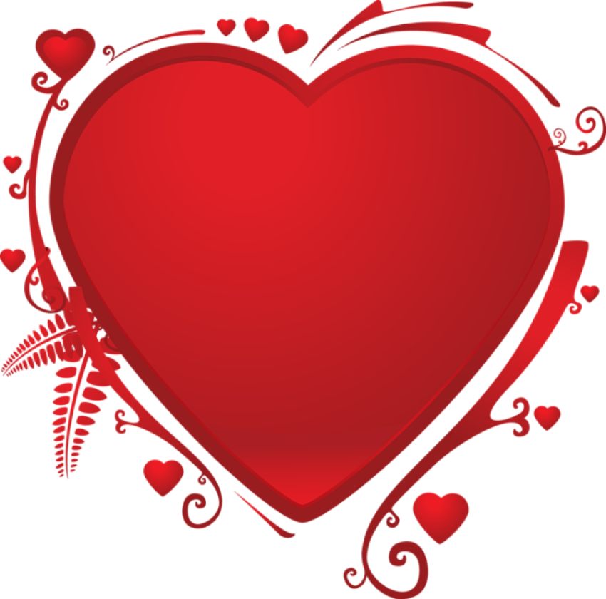 Red heart PNG image