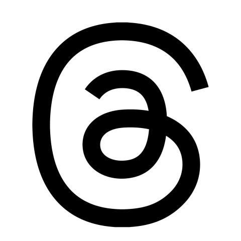 Threads app black icon