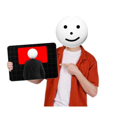 A Faceless Man Showing Something With Hand Image