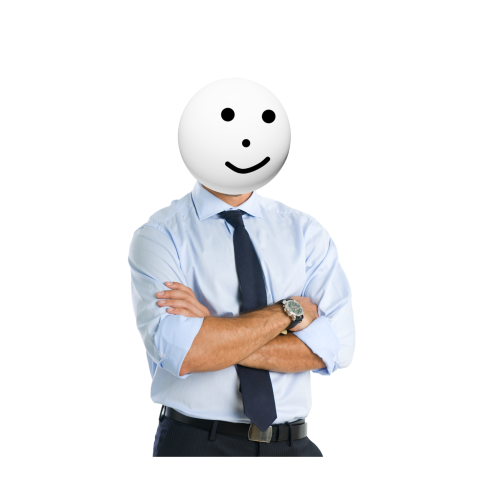A Faceless Man Thinking Free PNG image