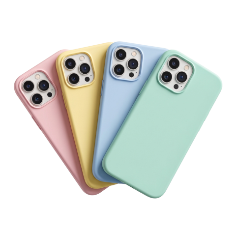 Pastel Silicone Smartphone Cases PNG Collection