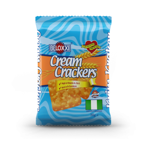 Beloxxi Cream Crackers Biscuit Packet Transparent PNG